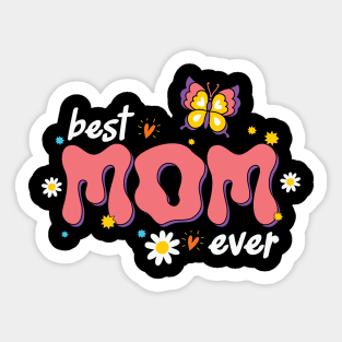 Best Mom Ever Retro Mama Sticker